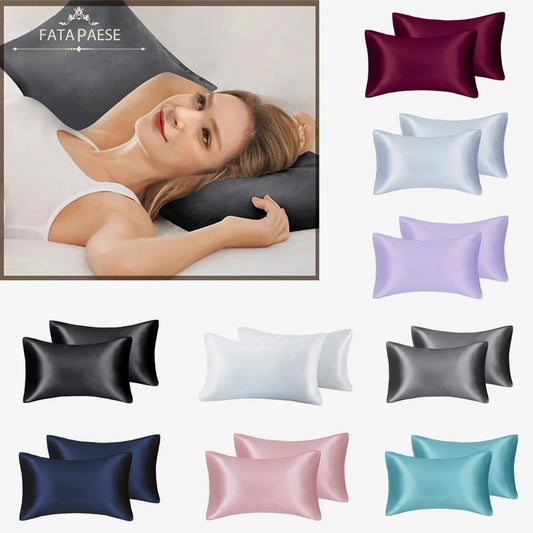 Satin Artificial Silk Pillowcase