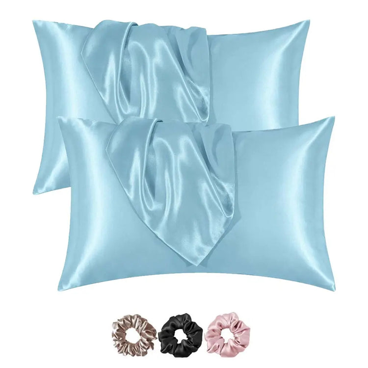 Soft and shiny 500 TC pillow cover in 18x28 inches, offering a luxurious and smooth finish for ultimate comfort